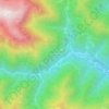 Topografische kaart Cialancia, hoogte, reliëf