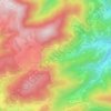 Topografische kaart La Valette, hoogte, reliëf
