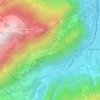 Topografische kaart Astegg, hoogte, reliëf
