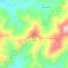 Topografische kaart Moody Knob, hoogte, reliëf