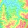 Topografische kaart Capuchos, hoogte, reliëf