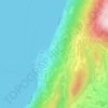 Topografische kaart Coi, hoogte, reliëf