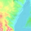Topografische kaart Lago de Barasona, hoogte, reliëf