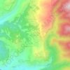 Topografische kaart Spezzano Piccolo, hoogte, reliëf