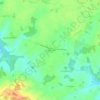 Topografische kaart Les Trois Portes, hoogte, reliëf