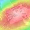 Topografische kaart Cashlaundrumlahan, hoogte, reliëf