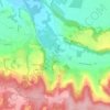 Topografische kaart Eyzin, hoogte, reliëf