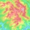 Topografische kaart Casanuova di Ama, hoogte, reliëf