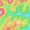 Topografische kaart Vacquenoux, hoogte, reliëf