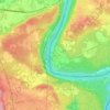 Topografische kaart Coarezza, hoogte, reliëf