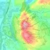 Topografische kaart Ruka, hoogte, reliëf
