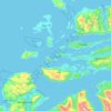Topografische kaart Ålesund, hoogte, reliëf