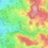 Topografische kaart Le Châtelard, hoogte, reliëf