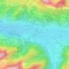 Topografische kaart Kienzen, hoogte, reliëf