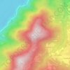 Topografische kaart Monte Nuvolone, hoogte, reliëf