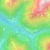 Topografische kaart Casél de sóre, hoogte, reliëf