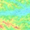 Topografische kaart Moosen (Vils), hoogte, reliëf