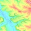 Topografische kaart A Saint-Pé, hoogte, reliëf