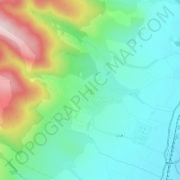 Topografische kaart Zălan, hoogte, reliëf