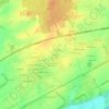 Topografische kaart Le Gouet, hoogte, reliëf