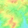 Topografische kaart Le Briou, hoogte, reliëf