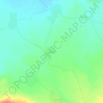 Topografische kaart Al Qanatir, hoogte, reliëf