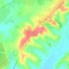 Topografische kaart Pila, hoogte, reliëf