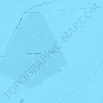 Topografische kaart Жана Каратон, hoogte, reliëf