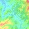 Topografische kaart Greti, hoogte, reliëf