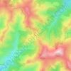 Topografische kaart Sarasset, hoogte, reliëf