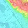 Topografische kaart Bordeneuves Est, hoogte, reliëf