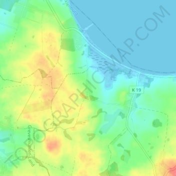 Topografische kaart Wohlenhagen, hoogte, reliëf