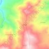 Topografische kaart Quiñigon, hoogte, reliëf