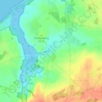 Topografische kaart Harkensee, hoogte, reliëf