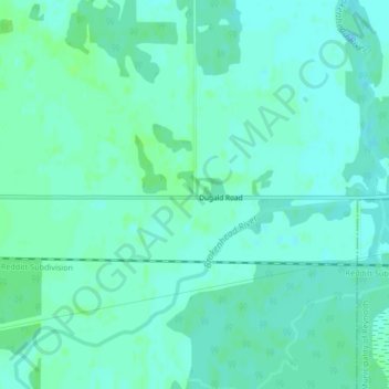 Topografische kaart Nourse, hoogte, reliëf