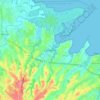 Topografische kaart Lamentin, hoogte, reliëf