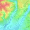 Topografische kaart Luprie, hoogte, reliëf