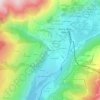 Topografische kaart Le Reverset, hoogte, reliëf