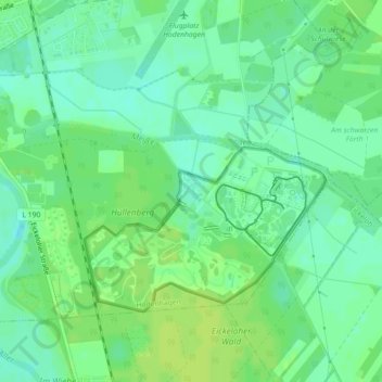 Topografische kaart Masai Mara, hoogte, reliëf