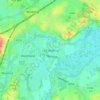 Topografische kaart Old Woking, hoogte, reliëf