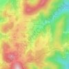 Topografische kaart Les Christés, hoogte, reliëf