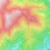 Topografische kaart Paxio, hoogte, reliëf