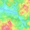 Topografische kaart Meillerateix, hoogte, reliëf