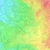 Topografische kaart Hameau de Serres, hoogte, reliëf