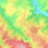 Topografische kaart Bierre en Morvan, hoogte, reliëf
