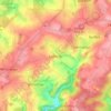 Topografische kaart Lullange, hoogte, reliëf