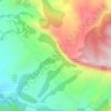 Topografische kaart Pessonada, hoogte, reliëf