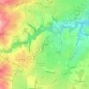 Topografische kaart Les Balmes, hoogte, reliëf