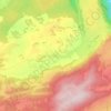 Topografische kaart Vésigneux, hoogte, reliëf
