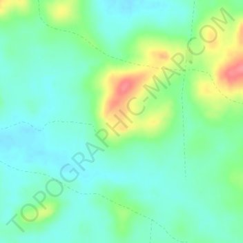 Topografische kaart Los Mutimentos, hoogte, reliëf